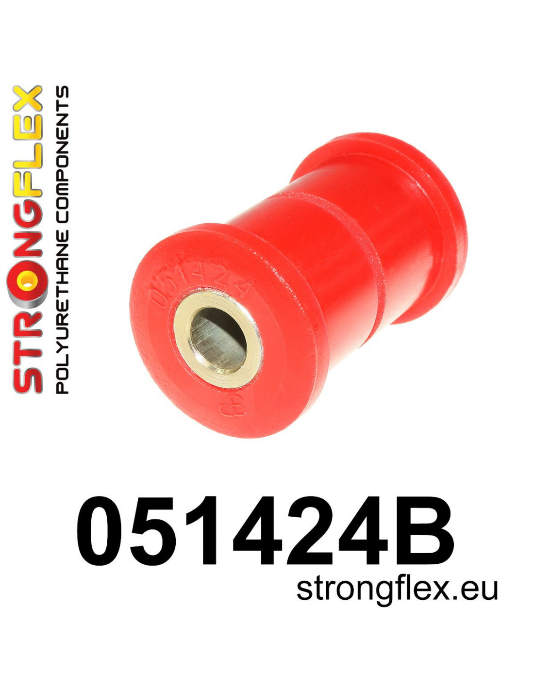 051424B: Tuleja wahacza przedniego przednia poliuretan | STRONGFLEX