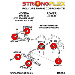 STRONGFLEX|081095A: Front wishbone - inner bush SPORT Acura Integra III 93-01 DB6/7/8/9/DC1/2/4 DC1/4 Type R 95-00 2