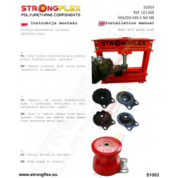 STRONGFLEX|101368B:Hinterachse Differential Aufhängung Buchse Mazda MX-5/Miata Roadster I 89-98 NA II 99-05 NB 2