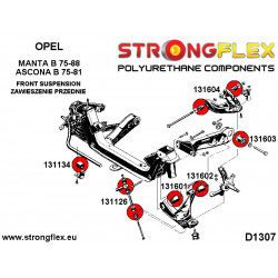 STRONGFLEX|131604B: Tuleja wahacza przedniego górnego Opel/Vauxhall Ascona B 75-81 Manta 2
