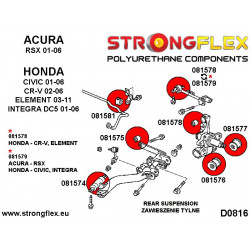 STRONGFLEX|081574B: Rear trailing arm front bush Acura RSX 01-06 DC5 Honda Civic VII EU/ES EP EM EV EP3 Type R 2