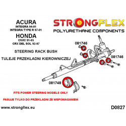 STRONGFLEX|086201A: Steering rack mount bush kit SPORT Acura Integra III 93-01 DB6/7/8/9/DC1/2/4 DC1/4 Type R 95-00 2