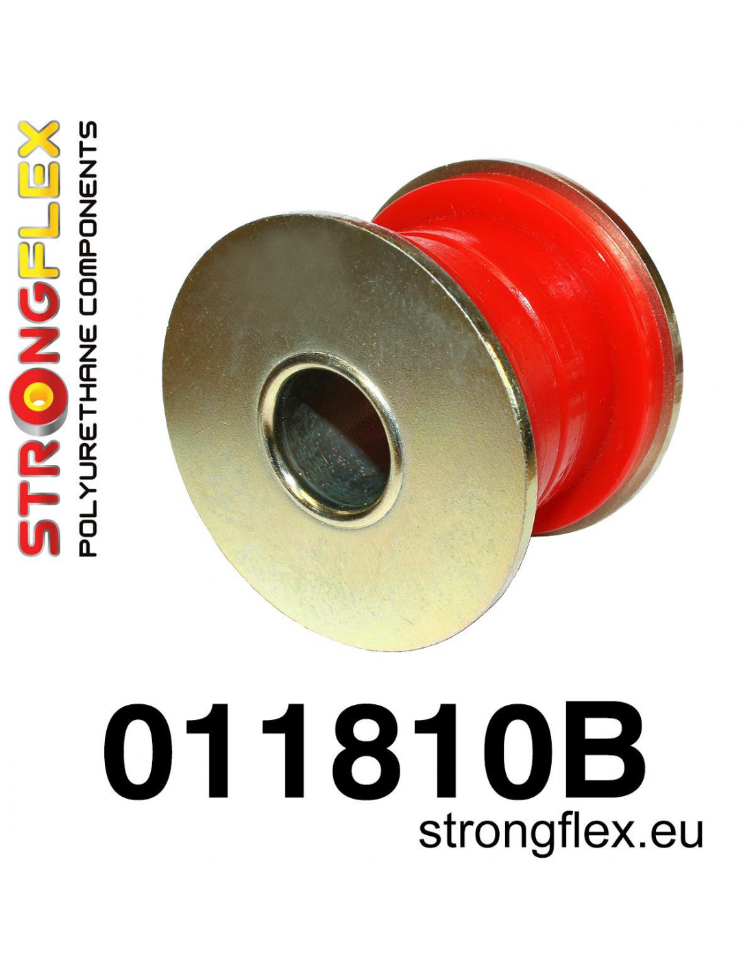 Bush 48 011810B: Front lower wishbone rear bush 48mm polyurethane | STRONGFLEX