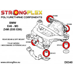 STRONGFLEX|031898A: Tuleja tylnego dyferencjału – przednia M3 SPORT BMW Seria 3 IV 98-07 E46 00-06 M3 Z4 I 02-08 2