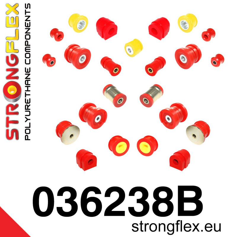 036238B - Polyurethan Buchsensatz für Vorder-und Hinterachse e46 