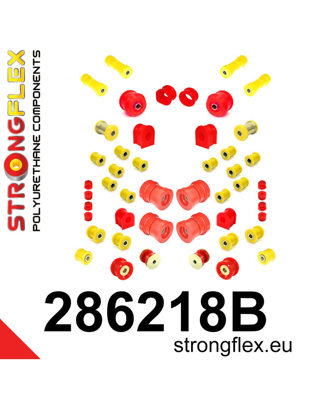 286218B: Full suspension bush kit polyurethane Nissan | STRONGFLEX
