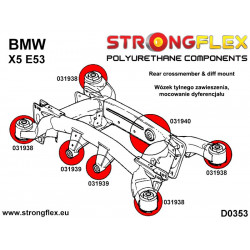 STRONGFLEX|036244B: Buchsensatz Hinterachsträger Aufhängung BMW X5 I 99-06 2