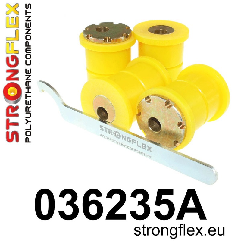 STRONGFLEX|036235A: Rear trailing arm bush kit eccentric SPORT BMW Seria 5 II 81-88 E28 III 88-96 E34 6 I 76-89 E24 STRONGFLEX|036235A: Rear trailing arm bush kit eccentric SPORT BMW Seria 5 II 81-88 E28 III 88-96 E34 6 I 76-89 E24