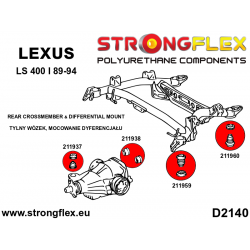 STRONGFLEX|211959B: Hinterer Hilfsrahmen - vordere Buchse Lexus LS I 89-94 XF10 Toyota 2