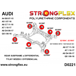 STRONGFLEX|021997B: Hinteres Differential - hintere Buchse Audi A4/S4 RS4 IV 07-15 B8 Quattro Allroad A5 S5 RS5 8T 2