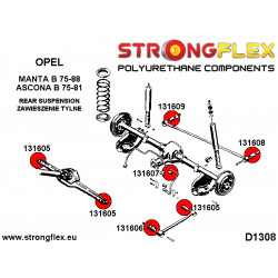 STRONGFLEX|131609A: Rear panhard rod mount - to the chassis SPORT Opel/Vauxhall Ascona B 75-81 Manta 75-88 GT I 2
