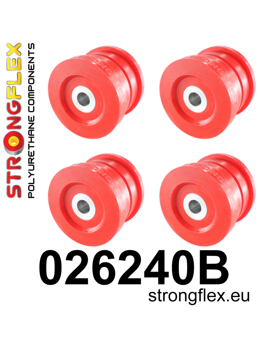 026240B: Rear subframe bush kit | STRONGFLEX