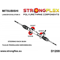 STRONGFLEX|126145A: Lenkgetriebebuchsensatz SPORT Mitsubishi Lancer Evolution X 2