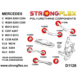 STRONGFLEX|112005A: Tuleja wahacza tylnego SPORT Mercedes Klasa E W211 02-09 RWD 4MATIC CLS C219 04-10 GLK 08-15 2