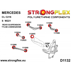STRONGFLEX|112023A: Tuleja wahacza tylnego górnego – zewnętrzna SPORT Mercedes CL C216 06-14 RWD 4MATIC Klasa S 2