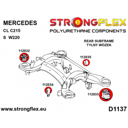 STRONGFLEX|112032A: Rear crossmember – front bush SPORT Mercedes CL C215 98-06 Class S W220 98-05 RWD 2
