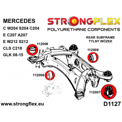 STRONGFLEX|112009B: Rear diff mount - rear bush Mercedes GLK 08-15 X204 Class C W204 07-14 RWD 4MATIC E W212 09-16 2