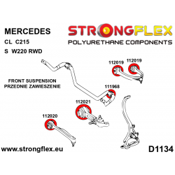 STRONGFLEX|116261B: Zestaw przedniego zawieszenia Mercedes CL C215 98-06 Klasa S W220 98-05 2