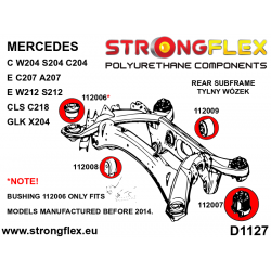 STRONGFLEX|112007A: Rear crossmember – rear bush SPORT Mercedes GLK 08-15 X204 Class C W204 07-14 RWD 4MATIC E 2