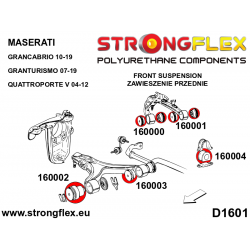 STRONGFLEX|160001A: Front upper arm bush – rear SPORT Maserati Grancabrio 10-19 Granturismo 07-19 Quattroporte V 2