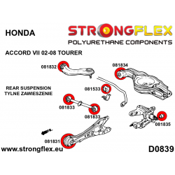 STRONGFLEX|081835A: Rear hub bush SPORT Honda Accord VII 02-08 Tourer 2