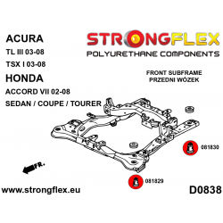 STRONGFLEX|086232A: Vorderachsträger – buchsensatz SPORT Acura TL III 03-08 UA6/UA7 TSX I CL9 Honda Accord VII 2