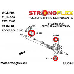 STRONGFLEX|081836A: Lenkgetriebebuchse SPORT Acura TL III 03-08 UA6/UA7 TSX I CL9 Honda Accord VII 02-08 Sedan 2