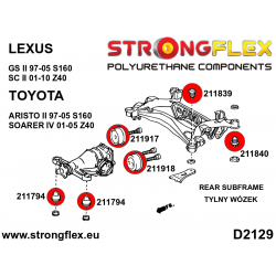 STRONGFLEX|211918A: Tuleja tylnego dyferencjału – tylna SPORT Lexus GS/F II 97-05 S160 SC 01-10 Z40 Toyota 2