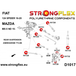 STRONGFLEX|101727A: Hintere Achsschenkelbuchse - oberen SPORT Fiat 124 Spider II 16-20 Mazda MX-5/Miata Roadster IV 2