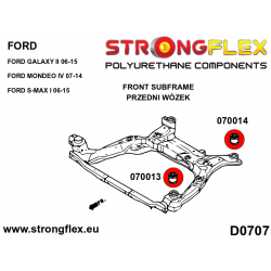 STRONGFLEX|070013A: Front subframe – front bush SPORT Ford Mondeo MK IV 07-14 S-Max I 06-14 Galaxy II 2