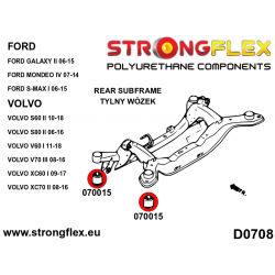 STRONGFLEX|070015B: Hintere Achsträger Buchse Ford Mondeo MK IV 07-14 S-Max I 06-14 Galaxy II 2