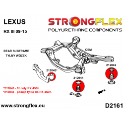 STRONGFLEX|212041A: Rear subframe - front bush SPORT Lexus RX III 2