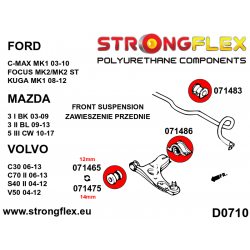 STRONGFLEX|071486A: Front control arm – rear bush SPORT Ford Focus MK2 04-11 ST MK3 11-18 12-18 Mazda 3/Axela I 2