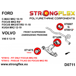 STRONGFLEX|076161A: Zestaw zawieszenia przedniego SPORT Ford Focus MK3 11-18 12-18 ST Volvo V40 II 12-19 2