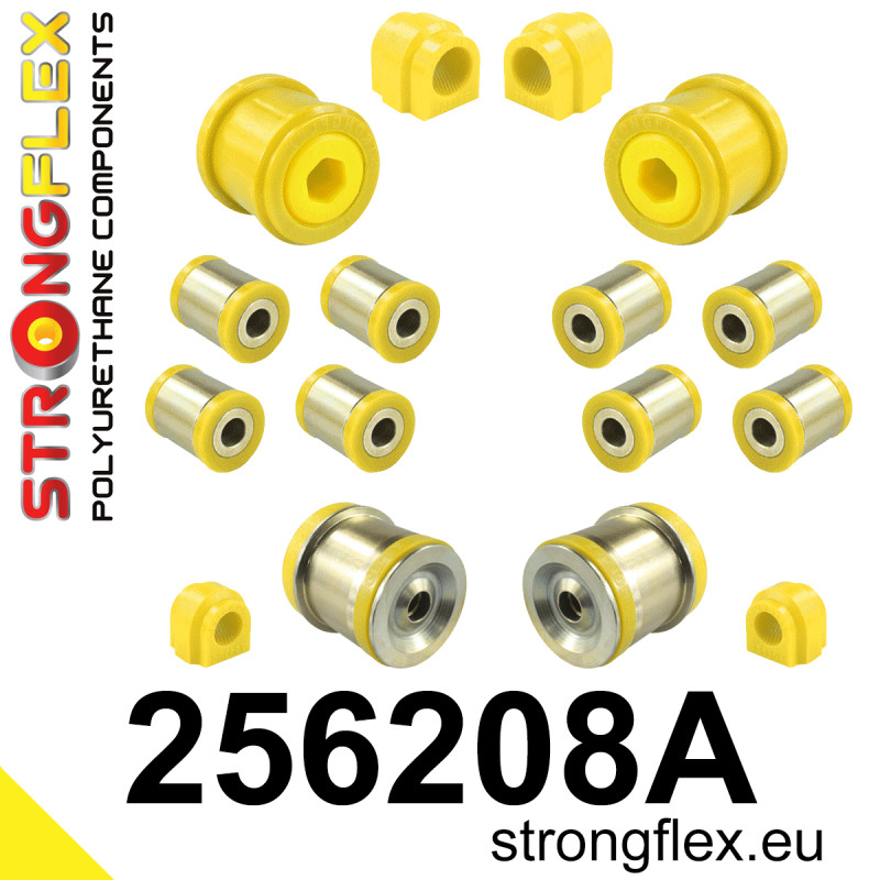 STRONGFLEX|256208A: Komplettes Fahrwerk Buchsen-Kit SPORT Mini R55/R56/R57/R58/R59