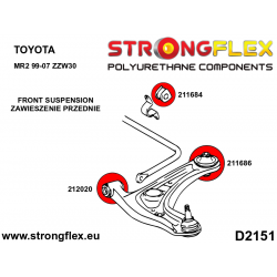 STRONGFLEX|211684B: Front anti roll bar bush Toyota MR2 III 99-07 2