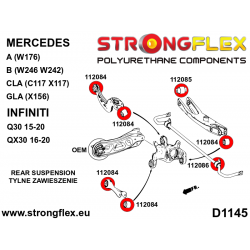 STRONGFLEX|112085A: Hintere Querlenkerbuchse SPORT Mercedes Klasse A III 12-17 W176 4MATIC A45 AMG FWD B II 11-18 2
