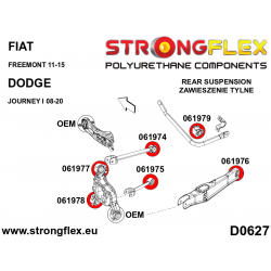 STRONGFLEX|061976A: Tuleja wahacza tylnego SPORT Fiat Freemont 11-15 Dodge Journey I 2