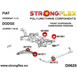 STRONGFLEX|061980B: Front subframe – front bush Fiat Freemont 11-15 Dodge Journey I 2