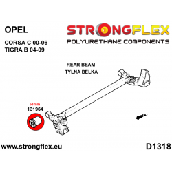 STRONGFLEX|131964A: Rear beam bush 58mm SPORT Opel/Vauxhall Corsa Nova Vita C 00-06 X01 Tigra B 2