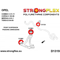 STRONGFLEX|136225B: Zestaw zawieszenia przedniego Opel/Vauxhall Corsa Nova Vita C 00-06 X01 Tigra B 04-09 Meriva A 2