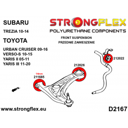STRONGFLEX|212026B: Vorderachse Querlenker hintere Buchse Subaru Trezia 10-14 Toyota Yaris II 05-11 P9 III 11-20 2
