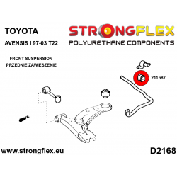 STRONGFLEX|211687B: Front/rear anti roll bar bush Toyota MR2 III 99-07 W30 Avensis I 97-03 2