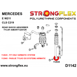 STRONGFLEX|112045A: Rear shock absorber bush SPORT Mercedes Class E W211 02-09 RWD 4MATIC CLS-Class C219 04-10 2