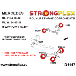 STRONGFLEX|112057A: Front lower wishbone bushing – for the shock absorber SPORT Mercedes Class R 05-12 W251/V251 2