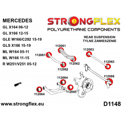 STRONGFLEX|112066A: Rear anti roll bar bush SPORT Mercedes Class R 05-12 W251/V251 GL X166 12-15 X164 06-12 GLE 2