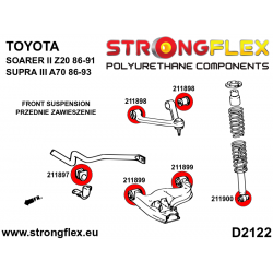 STRONGFLEX|216236A: Full suspension bush kit SPORT Toyota Supra III 86-93 A70 Soarer II 86-91 2