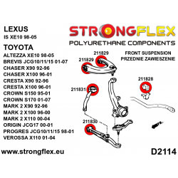 STRONGFLEX|211829A: Front upper arm bush SPORT Toyota Chaser V 92-96 X90 VI 96-01 X100 Altezza I 99-05 XE10 Lexus 2