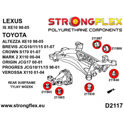 STRONGFLEX|211865A: Tuleja tylnego dyferencjału - przednia SPORT Toyota Chaser V 92-96 X90 VI 96-01 X100 Altezza I 2