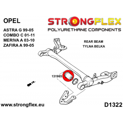 STRONGFLEX|131965B: Hinterstrahl Montagebuchse Opel/Vauxhall Astra G 98-04 Zafira A 99-05 T98 Meriva 03-13 Combo C 2